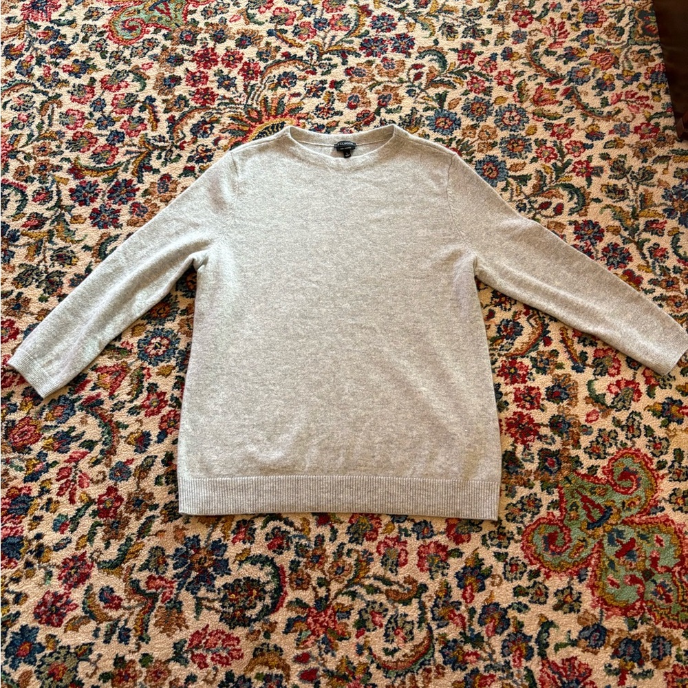 Talbots AUDREY CASHMERE SWEATER - DONEGAL Size Large Mint Condition! Retail $199